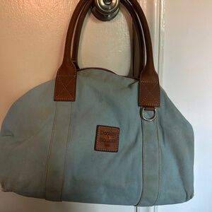 Dooney and Burke sky blue medium duffle